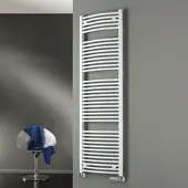 Hsk Design-Heizkörper „Line Round“ 50 × 121,5 cm in Pergamon