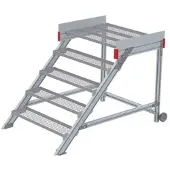 Euroline 514 Anstieg 45° 1000mm Stufenbreite 5 Stufen Stahl Gitterrost