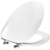 Pressalit 2000 WC-Sitz 124000-BV7999 weiß, mit Deckel, Standard, SpezialscharnierBV7, Uni., Edelstahl