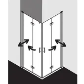 Kermi DI2CL10018VAK Eck-Halbteil links Diga 2CL 1000x