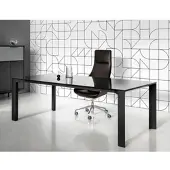 Balma Schreibtisch Echtholz modern Asin