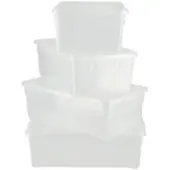 Rotho Aufbewahrungsset ¦ transparent/klar ¦ Polypropylen ¦ Maße (cm): B: 19 H: 11