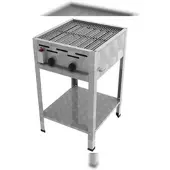 ChattenGlut Professional Gastrobräter 2-flammig Standgerät 7,3kW und Rost