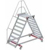Euroline 512 mobiler Überstieg 60° Stufenausführung Alu gerieft Stufenbreite 1000mm 9 Stufen