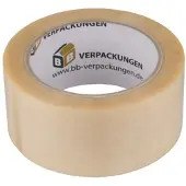 BB-Verpackungen 288 Rollen Klebeband PVC transparent mit Naturkautschuk Kleber Packband Paketklebeband Karton