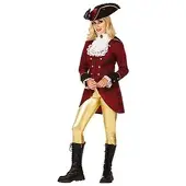 Buttinette Piratenjacke für Damen, rot