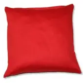 Kinzler Baumwoll-Satin Kissenhülle Uni 2x 40/40 cm, Farbe rot