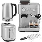 KitchenAid Espressomaschine mit Toaster & Wasserkocher Edelstahl