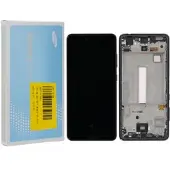 Samsung LCD-Kompletteinheit für Galaxy A52 A525F, Galaxy A52 5G A526B, schwarz