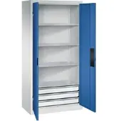 C+P Schwerlastschrank mit Schubladen Acurado, 1950x930x500mm, 7035/5010