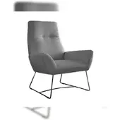 KAWOLA Sessel BISA Cord grau
