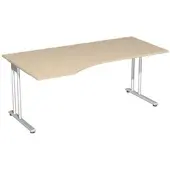 Geramöbel PC-Arbeitstisch »Lissabon« 180 cm links breiter braun, 180x72x100 cm
