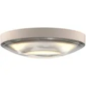 Grau Globe Ceiling 12 In LED-Deckeneinbaustrahler-Sandweiß-mit LED (2700K)