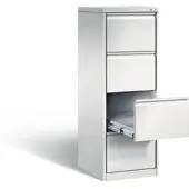 C+P Karteischrank Acurado, H1357xB433xT590mm, Front Lichtgrau, Korpus Lichtgrau (12434-321)