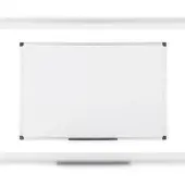 BI-Office magnetisches Whiteboard Maya, lackierte Stahloberfläche, Aluminiumrahmen, 50 x 100 cm