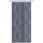Arsvita Fadenvorhang Trennvorhang Dekoschal Gardine Metall-Optik Ösen 140 cm x 250 cm Silber