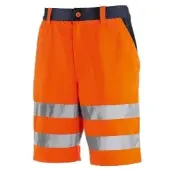 TeXXor Warnschutz Shorts ERIE, orange/marine 4345 , 1 Stück, Größe: 48