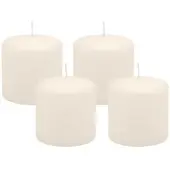 Kopschitz Kerzen 4er Set Adventskranzkerzen Elfenbein Ø 60 x 80 mm