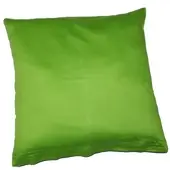 Kinzler Baumwoll-Satin Kissenhülle Uni 2x 40/40 cm, Farbe grün
