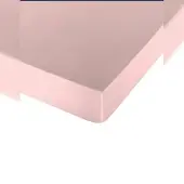 Naturals Glatte Spannbettlaken Bett 135 extra weiche Baumwolle in Spanien hergestellt Rosa Frt8