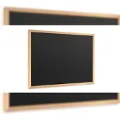 Allboards Schwarze Kreidetafel 70×50 cm, ECO-Holzrahmen