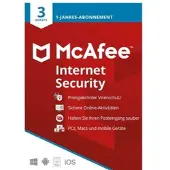 McAfee Internet Security - Abonnement-Lizenz (1 Jahr) - 3 Geräte - Download - Win, Mac, Android, iOS - Deutsch MIS00GNR3RDD