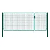 HOME DELUXE Doppelflügel Gartentor ADITUS grün 140 x 350 cm