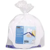Franz mensch Zitronenserviertuch "Lemon Wrap" aus Baumwolle 100 Stück Ø 22 cm Weiss-Blau