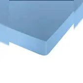 Naturals Glattes Spannbettlaken Bett 150 Baumwolle extra weich hergestellt in Spanien Hellblau