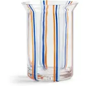 &Klevering - Yogu Vase 24,5 x Ø 15 cm, stripe blue