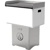Linea VZ QBY weiß - Tragbarer Pelletgrill mit Pyrolyse-Technologie