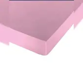 Naturals Glattes Spannbetttuch Bett 105 extra weiche Baumwolle hergestellt in Spanien Light Pink