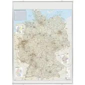 Franken Deutschland Straßenkarte, beschreibbar und pinnbar