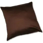Kinzler Baumwoll-Satin Kissenhülle Uni 2x 40/40 cm, Farbe braun