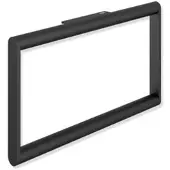 Hewi System 900 Handtuchring 900.09.00260DC Edelstahl pulverbeschichtet schwarz tiefmatt, geschlossen