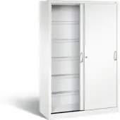 C+P Schiebetürenschrank Acurado, H1950xB1200xT500mm, Front Verkehrsweiß, Korpus Verkehrsweiß (2050-60)