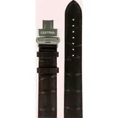 Certina - Leder Lederarmband 19mm/18mm C600016921 - alligator-prägung,braun,rind