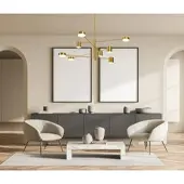 ITALUX PND-16374-8-COP-3K Remdal Pendelleuchte LED 36W/2700lm 3000K Kupfer