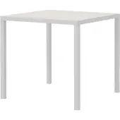 Vermobil Quadratischer Gartentisch Quatris 90x90x75 cm perlweiß