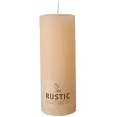 Papstar Rustic Zylinderkerze, durchgefärbt 95792 , 1 Karton = 6 Stück, creme