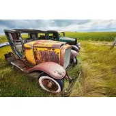 Papermoon Fototapete "Oldtimer", bunt, B:2m L:1,49m, Vlies, Tapeten, Fototapete