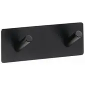 BRILLANTBAD BEASY Kleiderhaken Edelstahl Schwarz 38x115x45 mm für Bad & Küche >> zum Kleben