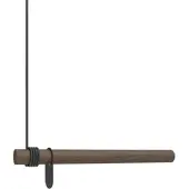 Lind DNA - Wall Swing Wandgarderobe 50 cm, Eiche geräuchert / Leder schwarz
