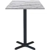Restootab - Stehtisch Dina 60x60cm Dekor Eiche islande
