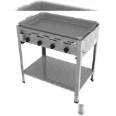 ChattenGlut Professional Gastrobräter 4-flammig Standgerät 14,7kW und Edelstahlpfanne