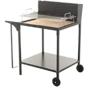 Famur BK7 Superior - Holzkohlegrill mit 70x48 cm Kochfläche