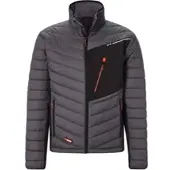 Holex Hybrid-Jacke, dunkelgrau / schwarz / rot, Unisex-Größe: XL