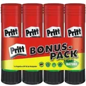 Pritt Klebestift lösungsmittelfrei Multipack 4x 43g Packung mit 20 Stück