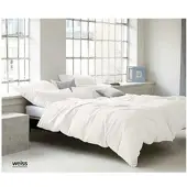 Elegante Bettwäsche Pure - 155x220 cm + 80x80 cmweiss