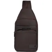 Piquadro Wollem Mono Sling Bag Dark Brown
